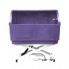 Electric Shower Bath with Splashback - Purple