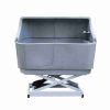 Electric Shower Bath with Splashback - Grey