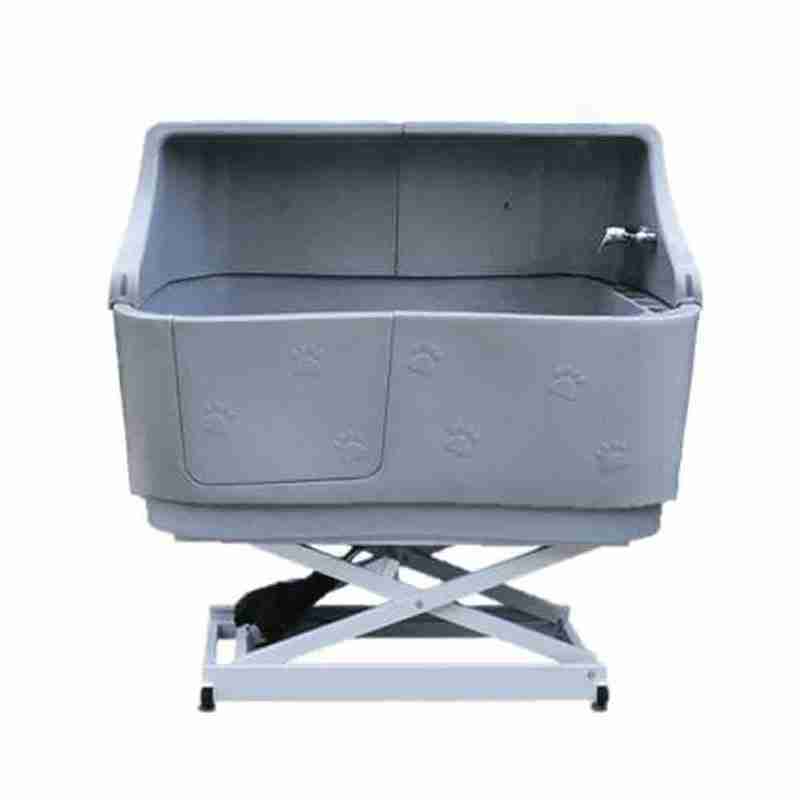 Electric Shower Bath with Splashback - Grey