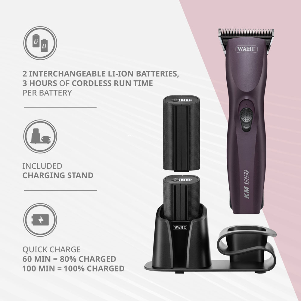 Wahl KM Supera Cordless Clipper With Wide Blade