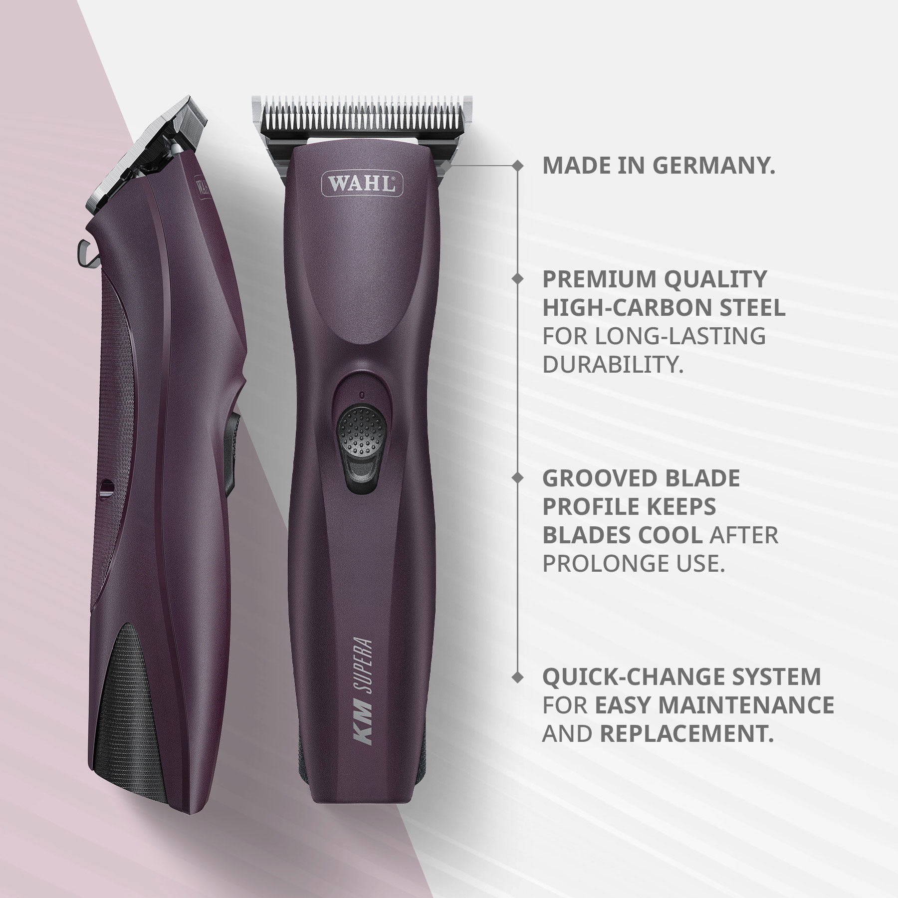 Wahl KM Supera Cordless Clipper With Wide Blade